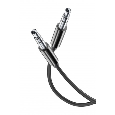 C&acirc;ble audio AUX, 3,5mm jack 2x m&acirc;le, noir