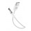 Audio cable, 3,5mm jack male to USB-C, white