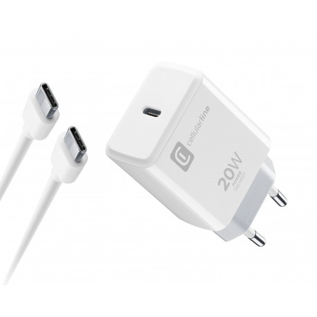 Kit charger 20W USB-C Apple, white