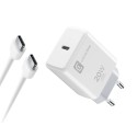 Kit charger 20W USB-C Apple, white