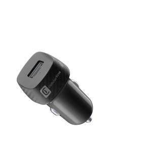 Chargeur voiture 12W, USB-A, noir