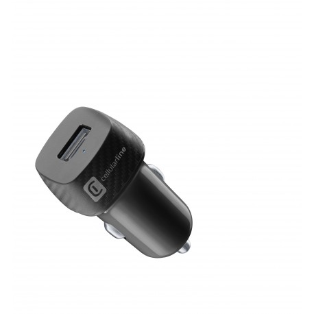 Chargeur voiture 12W, USB-A, noir