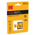 Kodak carte mémoire micro SD 64GB Class10 avec adapter Extra