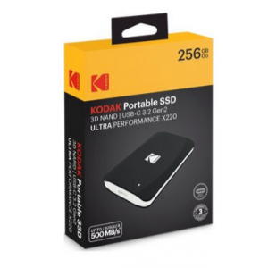 Kodak disque dur SSD portable 3.2Gen2 X220 256GB