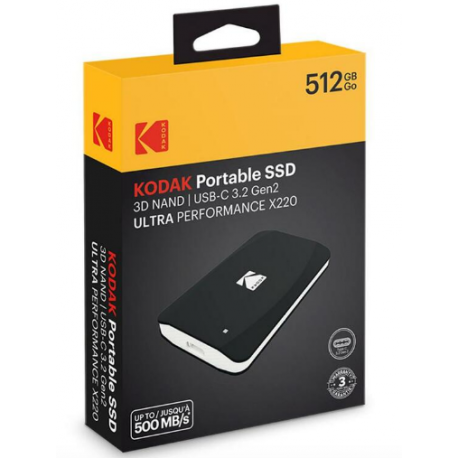 Kodak Draagbare SSD 3.2Gen2 X220 512GB