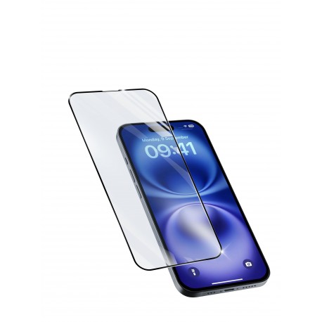 iPhone 16, Screen protector gehard glas capsule, transparant