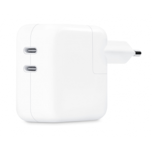 Chargeur secteur 35W Apple Original, DUAL USB-C, blanc
