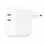 Chargeur secteur 35W Apple Original, DUAL USB-C, blanc