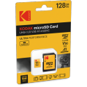 Kodak carte mémoire micro SD 128GB UHS-I U3 V30 Ultra