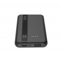 Powerbank Entry, 5000mAh, 1x USB-A output 12W, 1x USB-C input, black