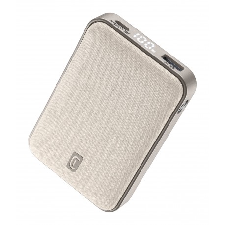 Chargeur portable Glam, 10000mAh, 1x USB-C output 20W, 1x USB-C output 18W, 1x USB-A, blanc