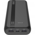 Powerbank Entry, 20000mAh, 2x USB-A output 12W, 1x USB-C input, black