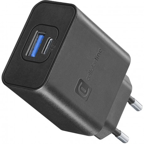 Chargeur secteur Super Fast 45W, USB-A/USB-C, Samsung, noir