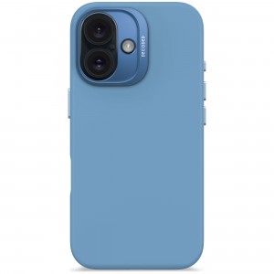 iPhone 16, silicone case MagSafe, light blue