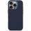 iPhone 16 Pro, silicone hoesje MagSafe, donkerblauw
