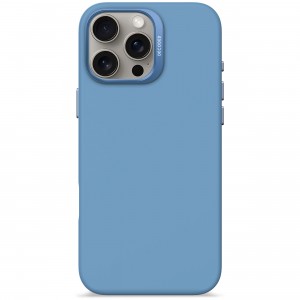 iPhone 16 Pro Max, silicone case MagSafe, light blue