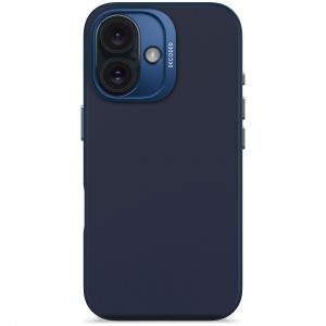 iPhone 16, silicone case MagSafe, dark blue