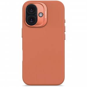 iPhone 16, silicone hoesje MagSafe, rosé goud