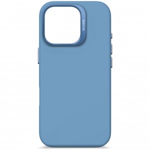 iPhone 16 Pro, housse silicone MagSafe, bleu clair