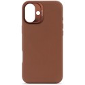 iPhone 16 Plus, leather case MagSafe, brown