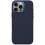 iPhone 16 Pro Max, silicone hoesje MagSafe, donkerblauw