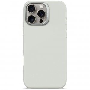 iPhone 16 Pro Max, silicone hoesje MagSafe, grijs