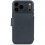 iPhone 17 Pro, Lederen hoesje wallet afneembaar MagSafe, blauw