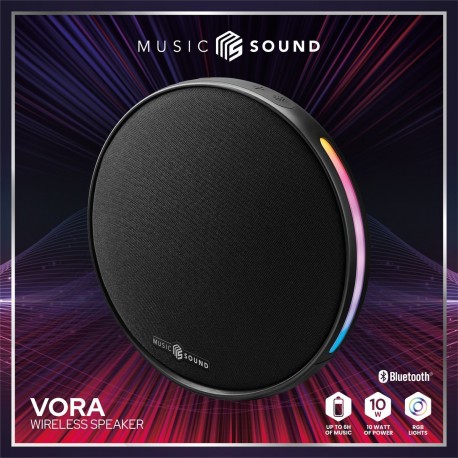 Vora, Bluetooth Speaker 10W RGB, zwart