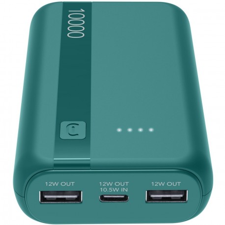 Draagbare lader Essential 10000mAh, 2x USB-A, 1x USB-C, blauw