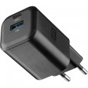 Charger Multi 65W, 1x USB-C 65W PD + 1x USB-A 18W QC, black