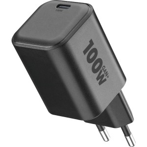 Chargeur secteur 100W GAN+, USB-C, noir