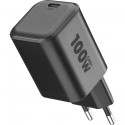 Reislader kit 100W GAN+, USB-C kabel 2m, zwart