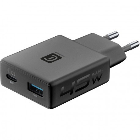 Charger Power Lite 45W Slim Dual usb-a + usb-c, black