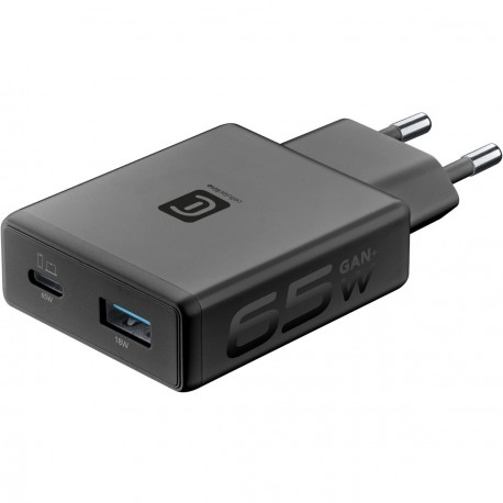 Charger Power Lite 65W Slim Dual usb-a + usb-c, black