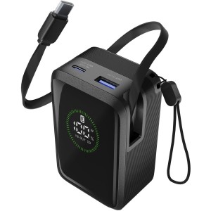 Powerbank Roller 10000mAh 45W, zwart