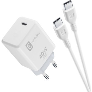 Wall charger kit Apple 40W USB-C + 100cm USB-C cable, white