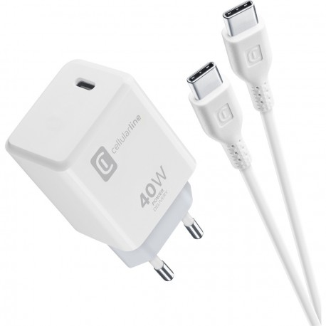 Reislader kit Apple 40W USB-C + 100cm USB-C kabel, wit