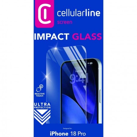 iPhone 18 Pro, Screen protector gehard glas, transparant