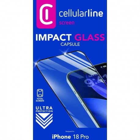 iPhone 18 Pro, Capsule de protection d'&eacute;cran en verre tremp&eacute;, transparent