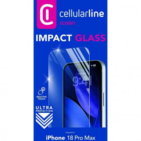 iPhone 18 Pro Max, Protection d'&eacute;cran verre tremp&eacute;, transparent