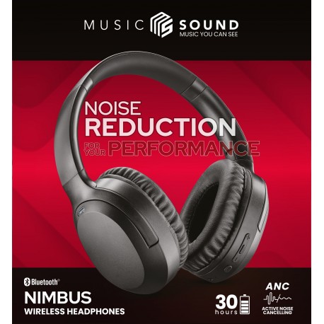 Nimbus, casque audio over-ear Bluetooth, ANC, noir