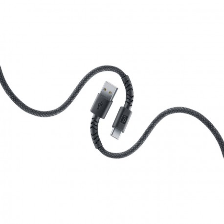 Flexi, kabel USB-A naar USB-C 15W 150cm, black