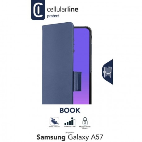 Samsung Galaxy A57, housse Book, bleu