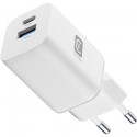 Charger IT GAN 45W Dual USB-A + USB-C PD, white